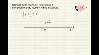 Rozwiąż równanie z wartością bezwzględną korzystając z odległości na osi liczbowej [upl. by Aehr32]