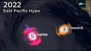 2022 Hypothetical Pacific Hurricane Season Animation Charlie A [upl. by Yereffej432]