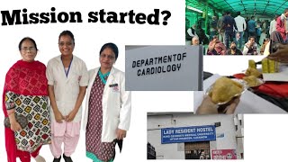 Mission started Cardiology posting busy schedule Kgmu BSc Nursing [upl. by Aseela]