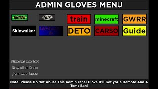 Admin Panel showcase in Detonators Slap Battles [upl. by Decker235]