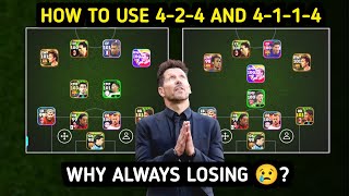 Why always losing with 424 and 4114   how to use 424 and 4114  how to setreview efootball [upl. by Coster]