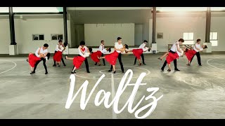 PE HOPE BALLROOM WALTZ GROUP PRESENTATION and BASIC STEPS  LOVER by Taylor Swift [upl. by Anairol]