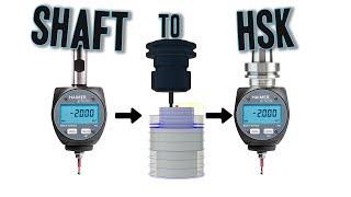 CNC machining a Shaft for Haimer Digital 3D Probe [upl. by Oys741]