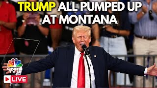 Trump LIVE Donald Trump Rally in Bozeman  Trump Speech LIVE  Trump in Montana  Kamala  N18G [upl. by Eudoxia]