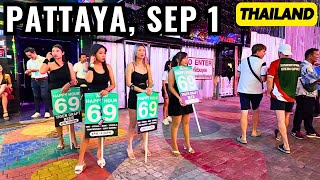 Dont Miss What Happened on Pattaya Walking Street Sep 1 2024 at 9 PM [upl. by Annaicul275]