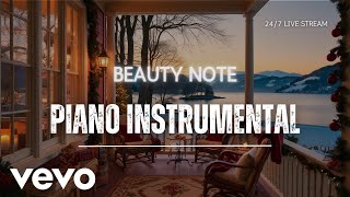 247 Cozy Calm Romance Relax Ambience Best Beach Hotel Lounge Background Music 🍂 Instrumental Piano [upl. by Fiel]