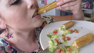 Flautas crujientes sin carne con guacamoleMarisolpink [upl. by Noramac]