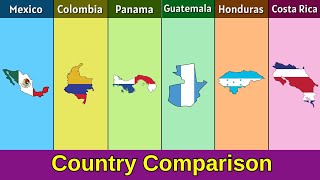 Mexico vs Colombia vs Panama vs Guatemala vs Honduras vs Costa Rica  Country Comparison [upl. by Dolf604]