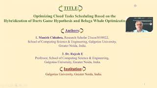 Optimizing Cloud Tasks Scheduling based on the Hybridization of Game and Beluga Whale Optimization [upl. by Hunfredo102]