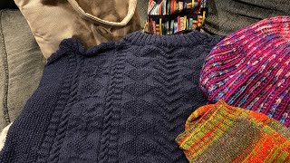 Episode 28  Gansey is a FO  what next ukknittingpodcast apocalypticknitter gansey knitting [upl. by Mavra]