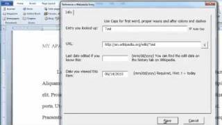 APA style references Word 2010 [upl. by Eannyl324]