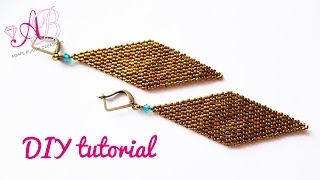 DIY Tutorial Orecchini Rombo allungato [upl. by Vere553]