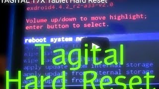 TAGITAL T7X Tablet Hard Reset [upl. by Bordie]