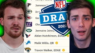 2022 NFL Mock Draft but its ABSOLUTE CHAOS [upl. by Kerr]