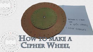 How to make and Use Cipher Wheel Caesar Cypher [upl. by Nyleikcaj]