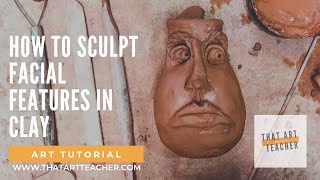 FACE JUG  How to Sculpt Facial Features in Clay [upl. by Lucita572]