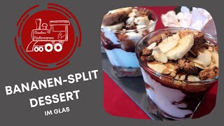 🍌 BANANEN  SPLIT  DESSERT im Glas [upl. by Alocin]