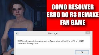 COMO TIRAR O ERRO DX12 DO RESIDENT EVIL 3 REMAKE FAN GAME TUTORIAL [upl. by Natika]