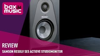 Samson Resolv SE5 Actieve Studiomonitor Review  Bax Music [upl. by Kerad613]