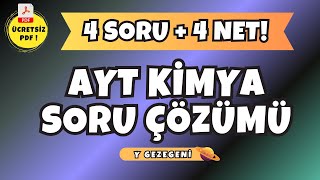 4 SORUDA AYT KİMYA FULL TEKRAR 4 NET aytkimya [upl. by Auqenes]