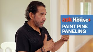 How to Paint Pine Paneling  Ask This Old House [upl. by Nylarac]