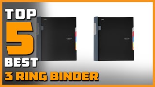 Best 3 Ring Binder in 2024  Top 5 School Binders Review [upl. by Meehyr69]