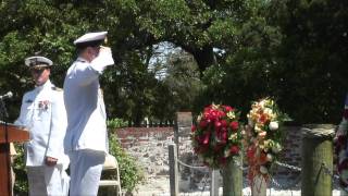 Coast Guard honors fallen WWII British and Canadian sailors on Ocracoke Island NC [upl. by Naashom]