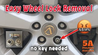 Easy McGard  Lexus  Toyota Wheel Lock Removal [upl. by Ailehs]