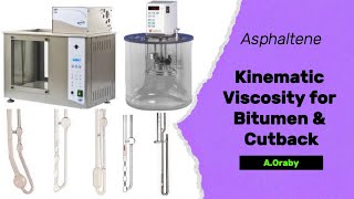 ASTM D2170 Kinematic Viscosity for Asphaltcutback اللزوجة الكينيماتيكية للبيتومين MCRC [upl. by Bax]