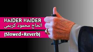 Haider Haider SlowedReverb🥹💔  Haj Mehmood Kareemi  Farsi noha persian farsi farsinoha [upl. by Akialam57]