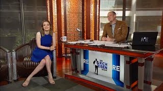 Actress Gillian Jacobs Joins The RE Show in Studio  102215 [upl. by Argela]