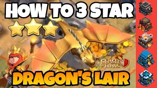 NO HERO USEDSPELL SWAG How to 3 star Dragons Lair Goblin Map With Th9Th10Th11Th12Th13 [upl. by Adrahc]