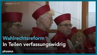 BVerfG Gesamte Urteilsverkündung zum quotBundeswahlgesetz 2023quot  300724 [upl. by Sucramaj447]