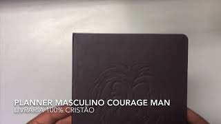 Planner  Masculino Courage  Livraria 100 Cristão [upl. by Carita90]