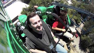 Green Lantern First Flight at Six Flags Magic Mountain [upl. by Ynnub811]