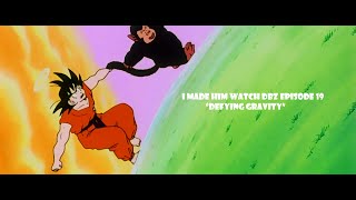 Catch the monkey Dads first time watching Dragon Ball Z Episode 19 Defying Gravity reaction video [upl. by Allemap]