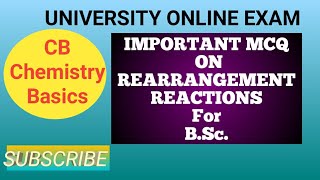 Important MCQ on Rearrangement reactions [upl. by Kcirej]