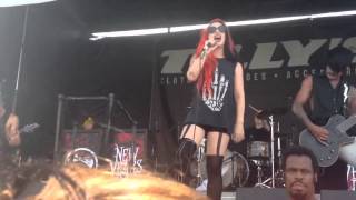 Angel Eyes New Years Day Live Warped Tour 2013 Orlando FL [upl. by Noremak582]