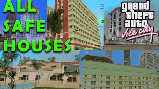 GTA Vice City  All Safe Houses [upl. by Brosy]