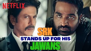 SRK holds Vijay Sethupathi Responsible for his ACTIONS in Jawan  Netflix India [upl. by Marmawke104]