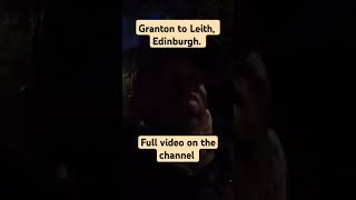 Granton to Leith Edinburgh travel gopro night visit coast scotland walkthrough [upl. by Emmons]