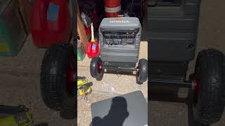 Big Wheel Kit on Honda EU3000is Generator Who Needs Directions Amazon Link Below 1 of 2 videos [upl. by Korney]