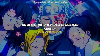 Kimetsu no Yaiba season 2 Ending 2 Full  Asa ga Kuru  Aimer  AMV sub español [upl. by Hailahk507]