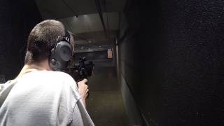 AR15 SBR with muzzle flash shot indoors loud [upl. by Wilow]