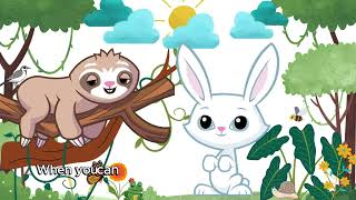 Hop amp Chill Bunny and Sloth talk about DOING NOTHING ALL DAY Animated Mini Cartoon [upl. by Karin790]