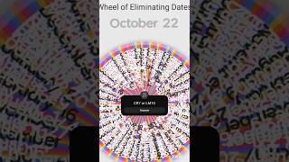 Day 182 of Eliminating Dates from the Spinning Wheel shorts viral [upl. by Aniale]