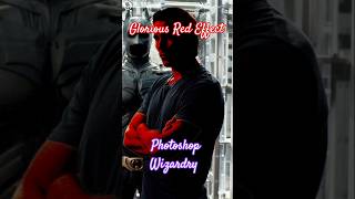 Glorious Red Effect In Photoshop shortsphotoshoptutorial [upl. by Aizan974]