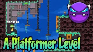 A Platformer Level by Flocab ALL COINS Easy Demon  Geometry Dash 22 [upl. by Vladamar741]