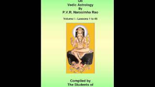 Lesson 20  vedic astrology by PVR Narasimha Rao [upl. by Cullie]