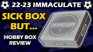 1200 BOX 202223 Immaculate Soccer Panini Hobby Box Review [upl. by Adiazteb]